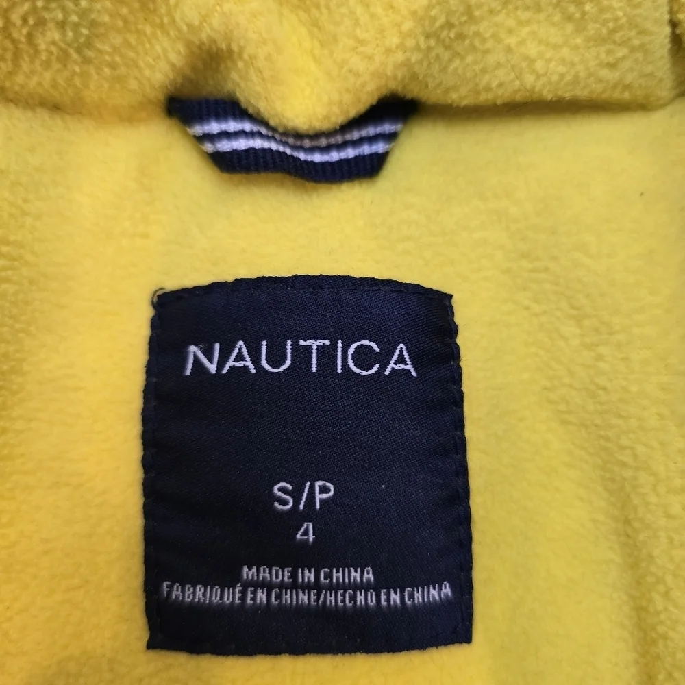 Nautica Little Boy's Hooded Full Zip Jacket Size 4 (S) Black Water Resistant